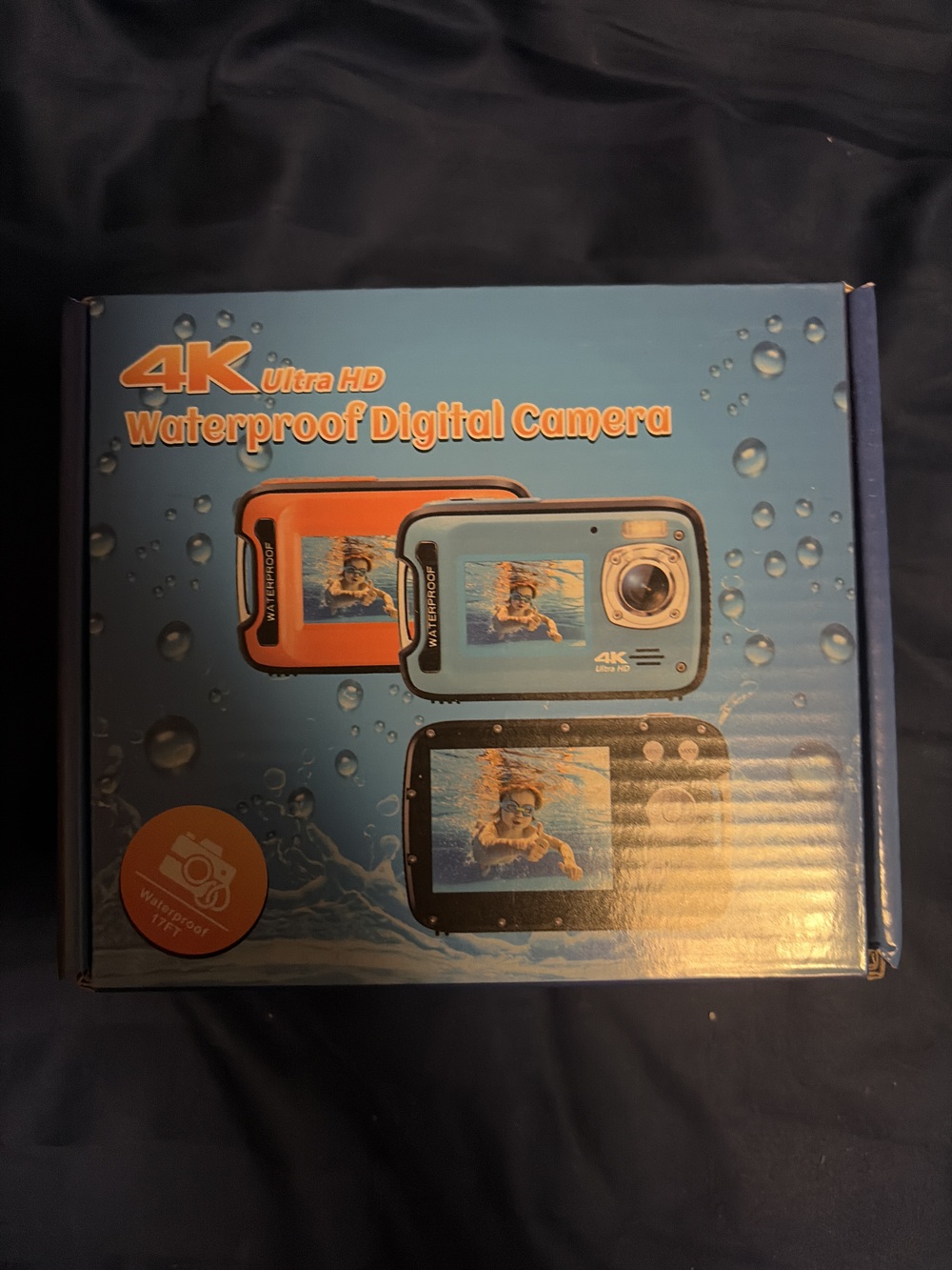 Underwater Camera 4k Ultra 48 MP Waterproof Digital Camera Selfie Dual Screen